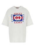 Gucci Logo-Embroidered Cotton T-Shirt — White