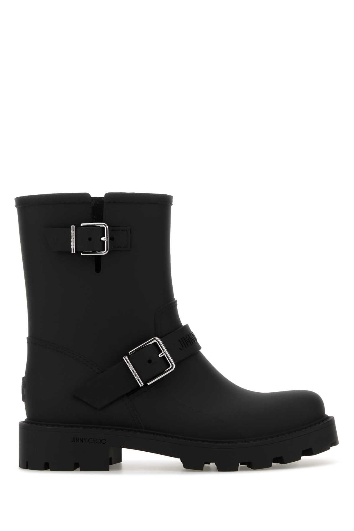 Jimmy Choo Biker Rain Boot — Black