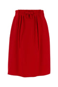 Prada Wool Skirt — Red