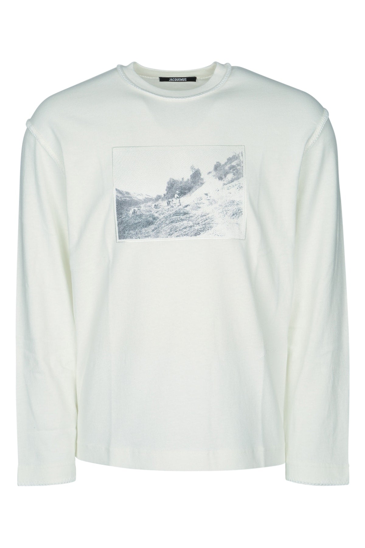 Jacquemus Le Tshirt Paysan ML T-Shirt — White