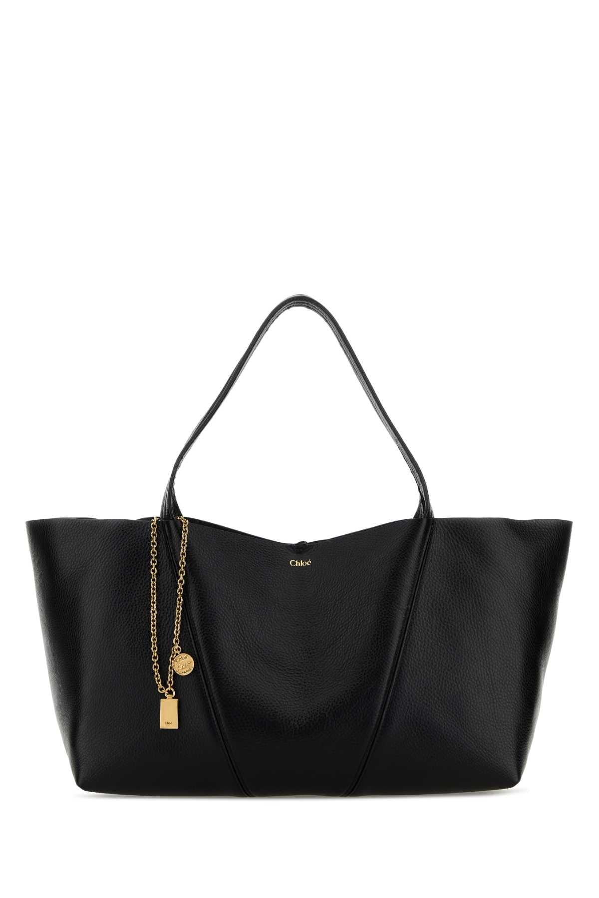 Chloé Spin Tote Bag — Black