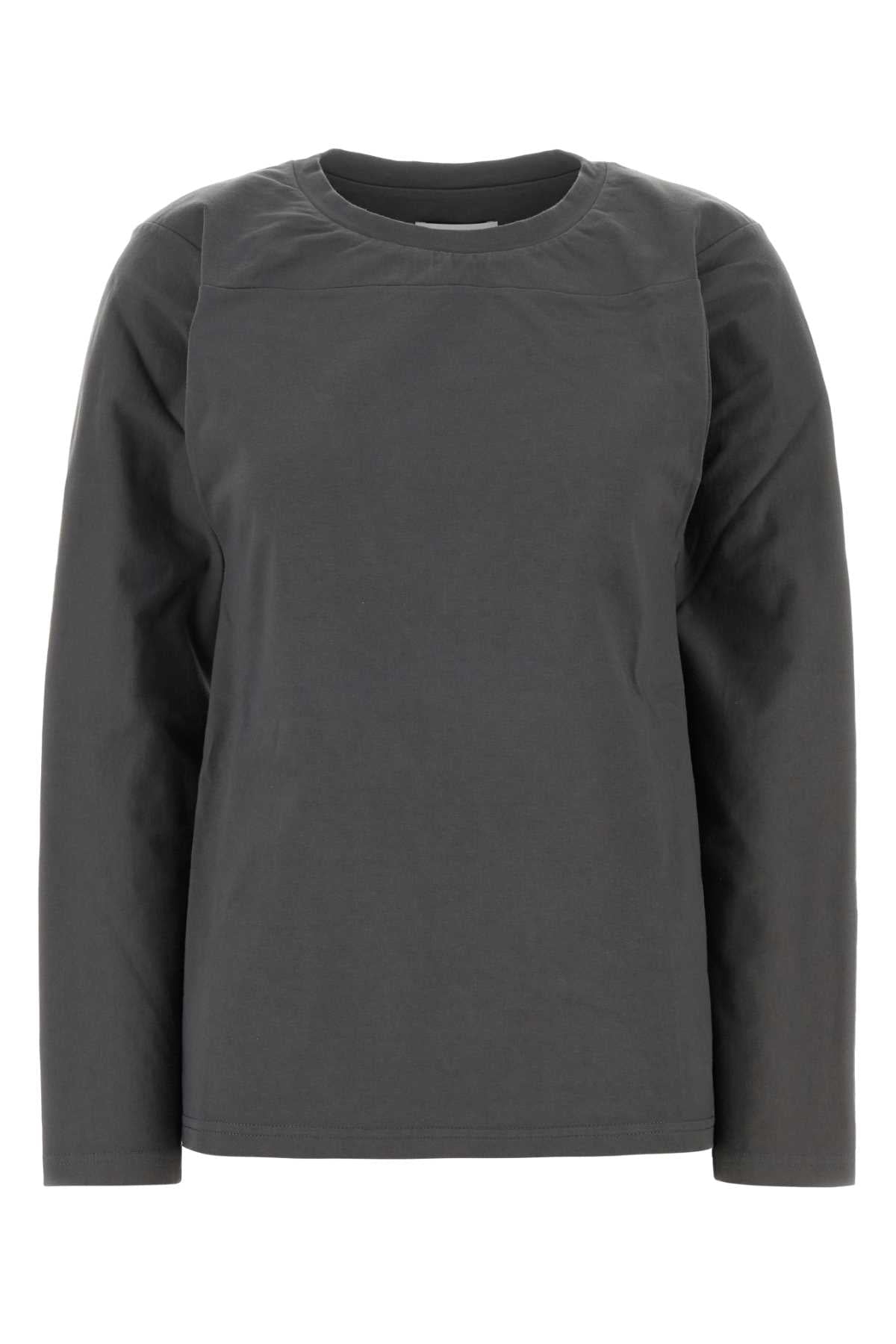 Jil Sander Cotton Crew-Neck T-Shirt — Gray