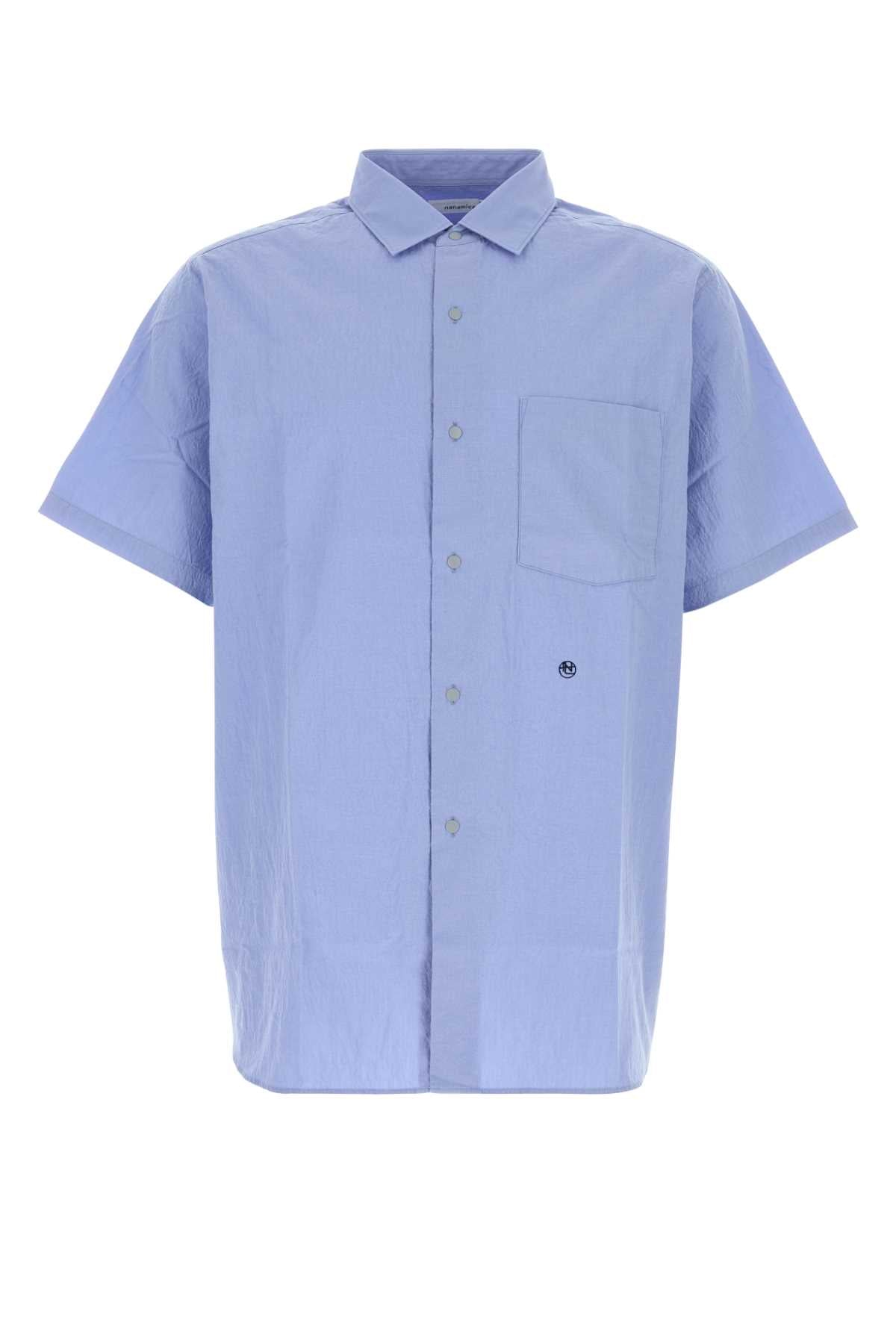 Nanamica Regular Collar Wind Shirt — Blue