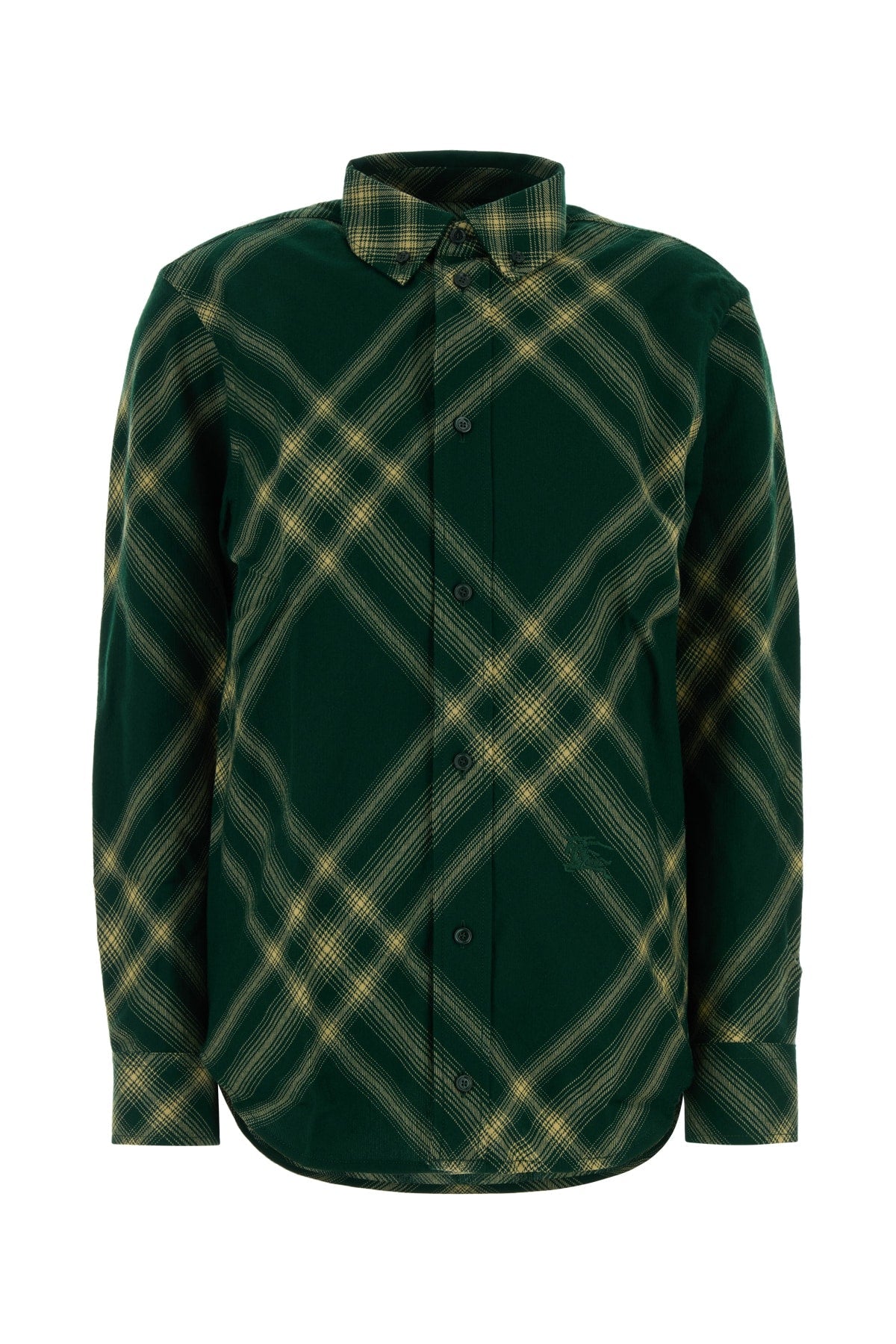 Burberry Tartan Wool Shirt — Green