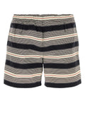 Prada Striped Nylon Swimming Shorts — Black