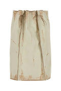 Prada Pelle Skirt — Beige
