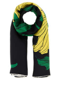Alexander McQueen Exploded Sunflower Scarf — Black