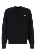 Autry Logo-Embroidered Cotton Sweatshirt — Black