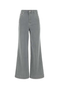 Calvin Klein Rib Cage Wide Leg Jeans — Gray