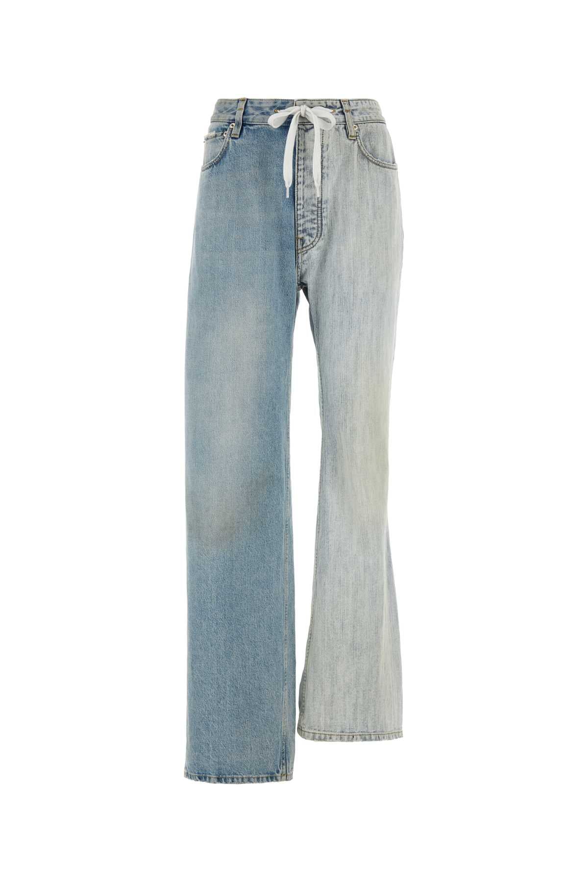 Balenciaga Fifty-Fifty Jeans — Blue