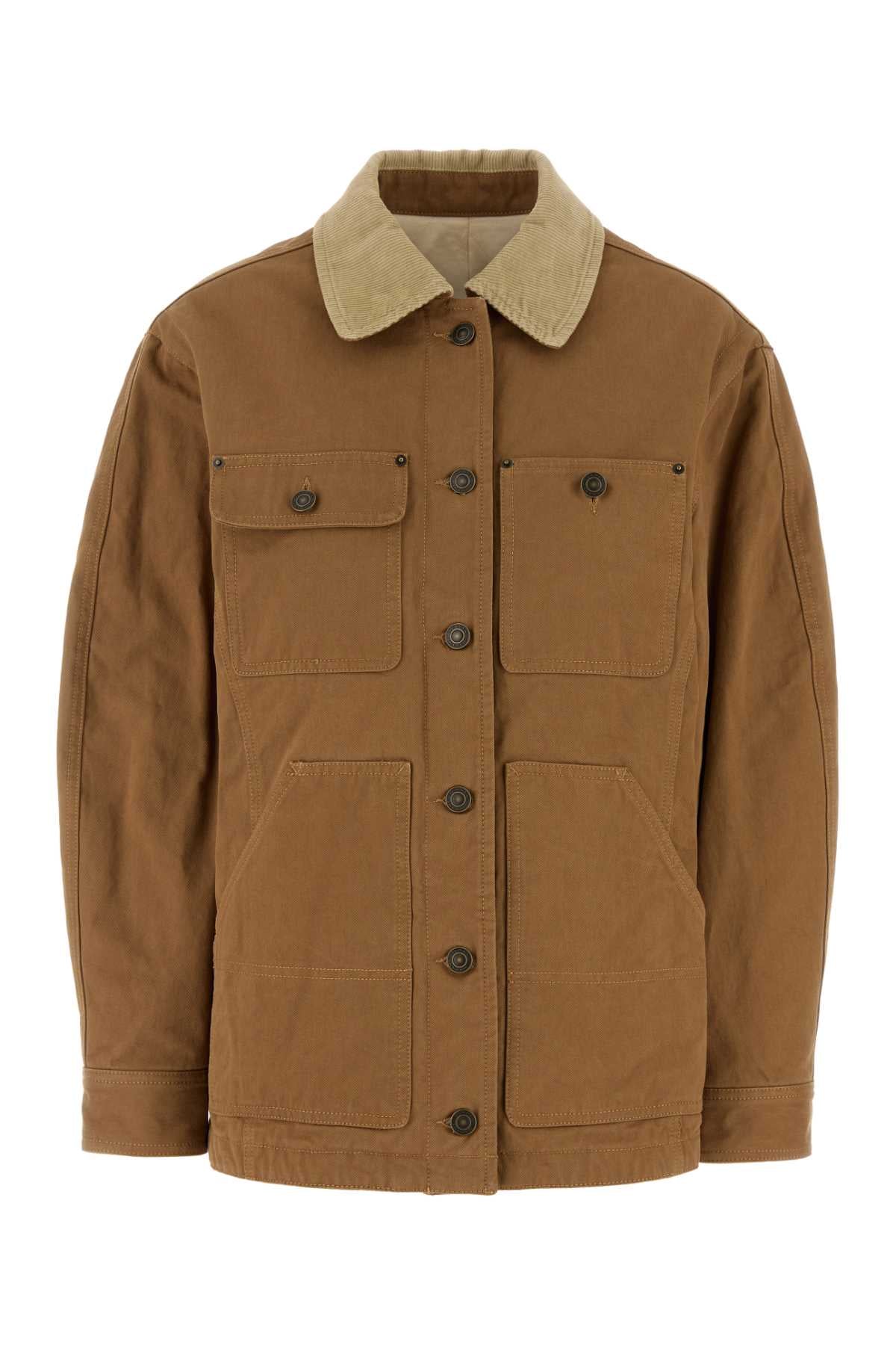 Isabel Marant Camel Denim Jacket — Cognac
