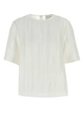 Loulou De Saison Neck T-Shirt — White
