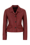 Ferragamo Lamb Leather Jacket — Red