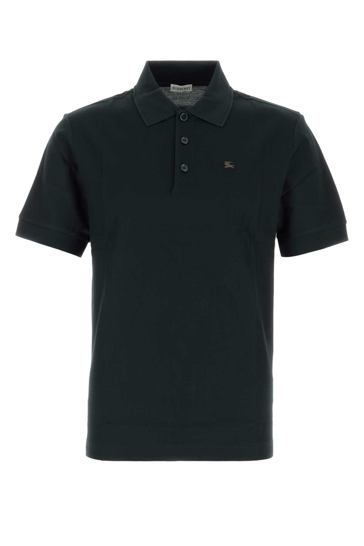 Burberry Cuff Polo Shirt — Black