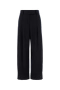 Giorgio Armani X Alanui Virgin Wool Pleated Trousers — Navy
