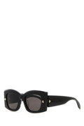 Alexander McQueen AM0426S Black Acetate Sunglasses — Black