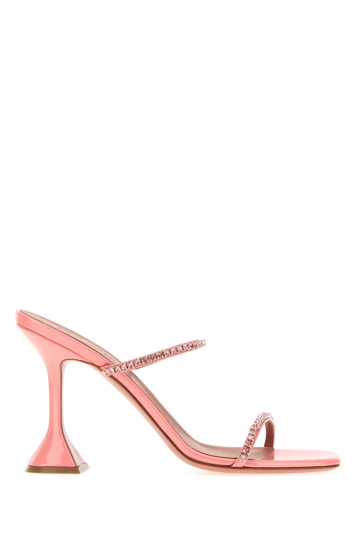 Amina Muaddi Gilda Slipper 95 Mule — Pink