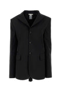 Nensi Dojaka Stretch Wool Blazer — Black