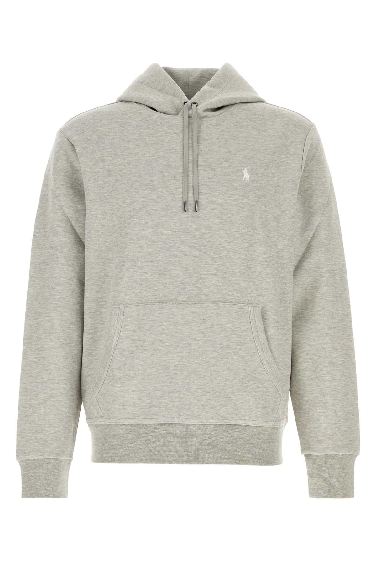 Polo Ralph Lauren Cotton-Blend Hoodie — Gray