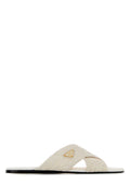 Prada Woven Leather Flat — White