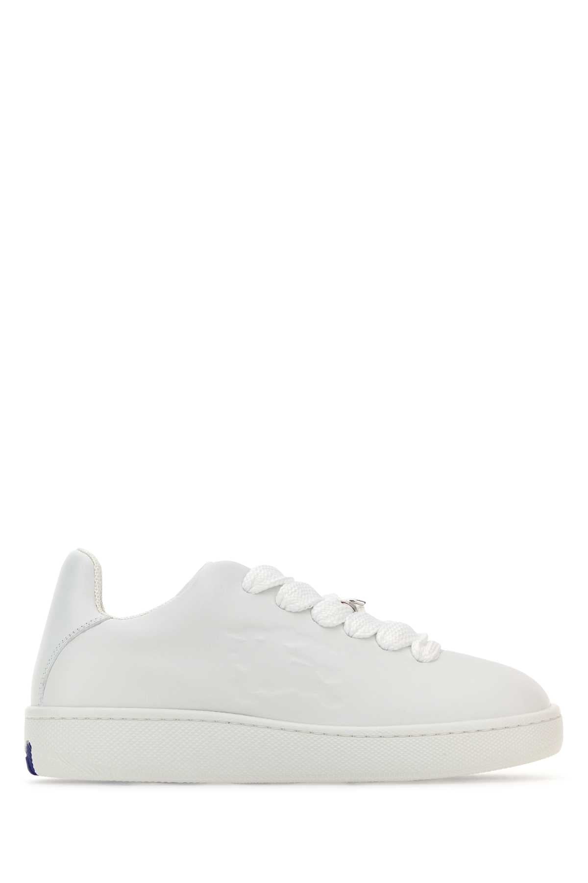 Burberry Leather Sneaker — White