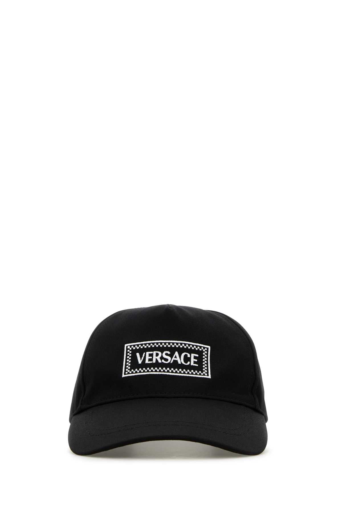 Versace BASEBALL Embroidered Logo Baseball Cap — Black