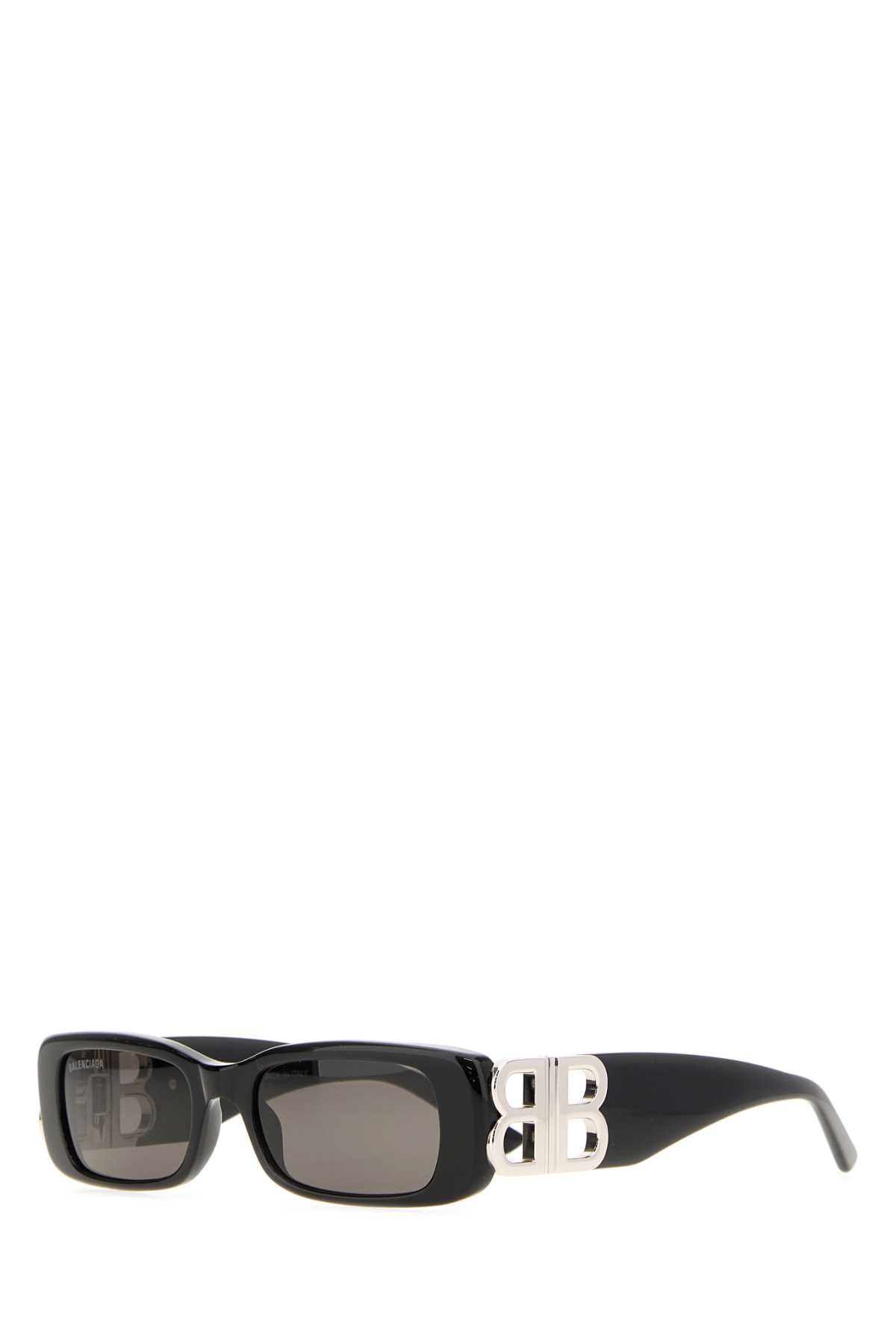 Balenciaga 621643T0039 Logo-Detail Acetate Sunglasses — Black