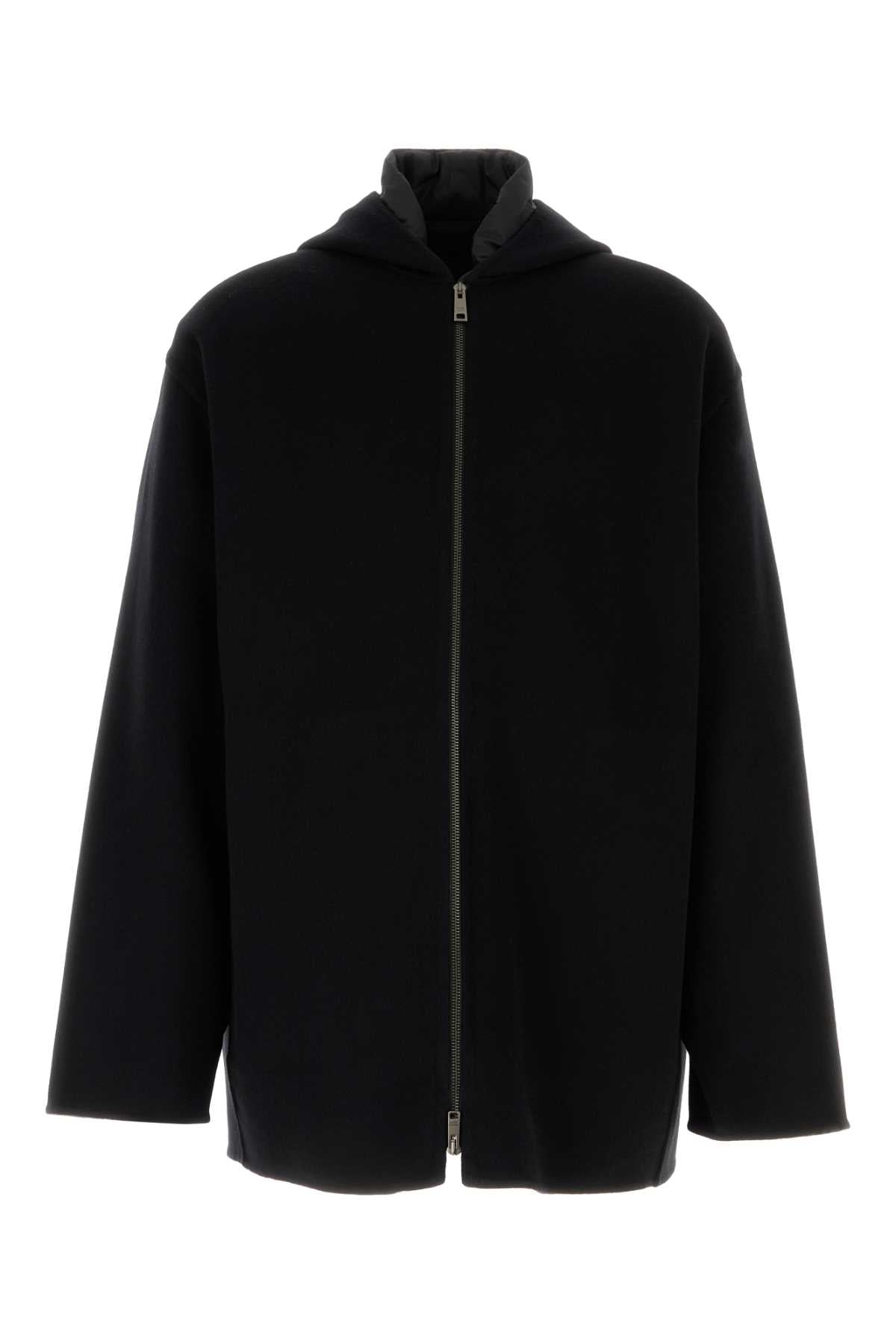Prada Silk Padded Down Jacket — Black