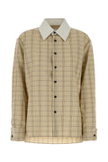 Bottega Veneta Check Shirt — Beige