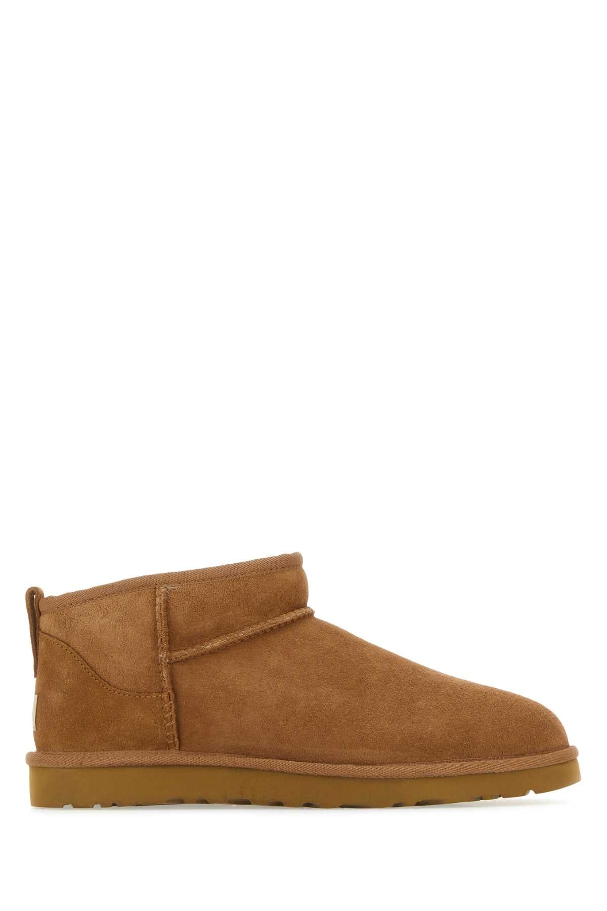 UGG Classic Ultra Mini Sheepskin Ankle Boot — Chestnut