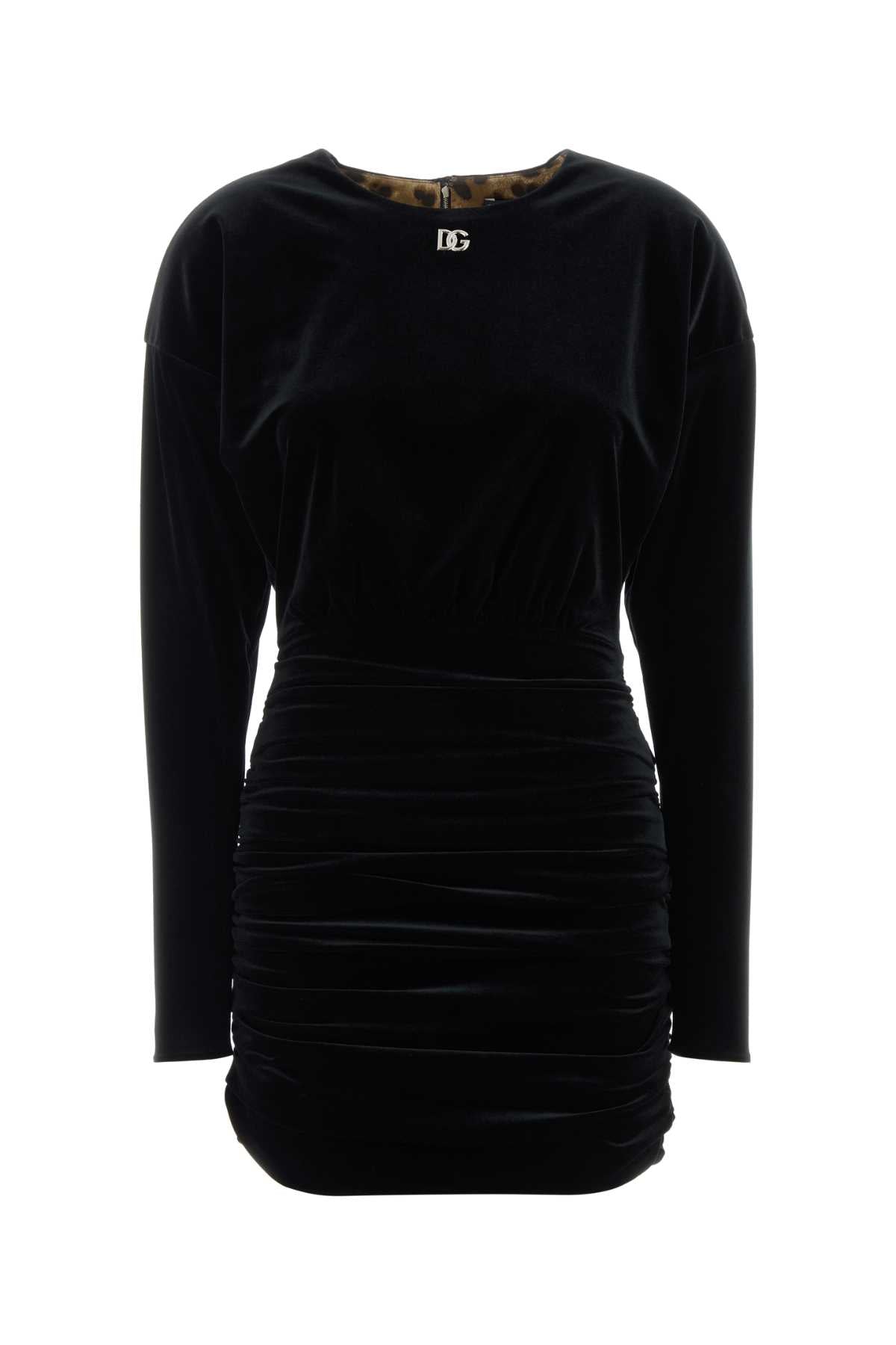 Dolce & Gabbana Drappeggio Dress — Black