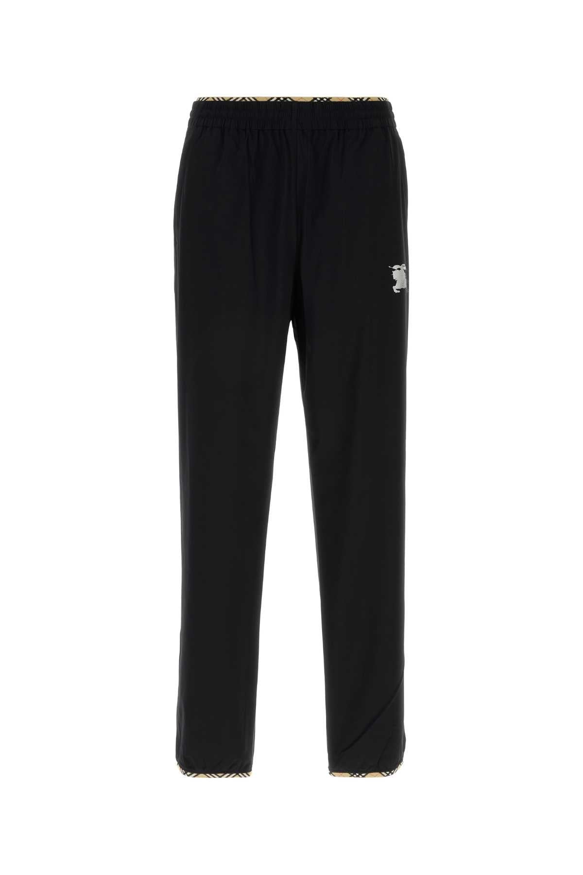 Burberry Stretch Nylon Joggers — Black