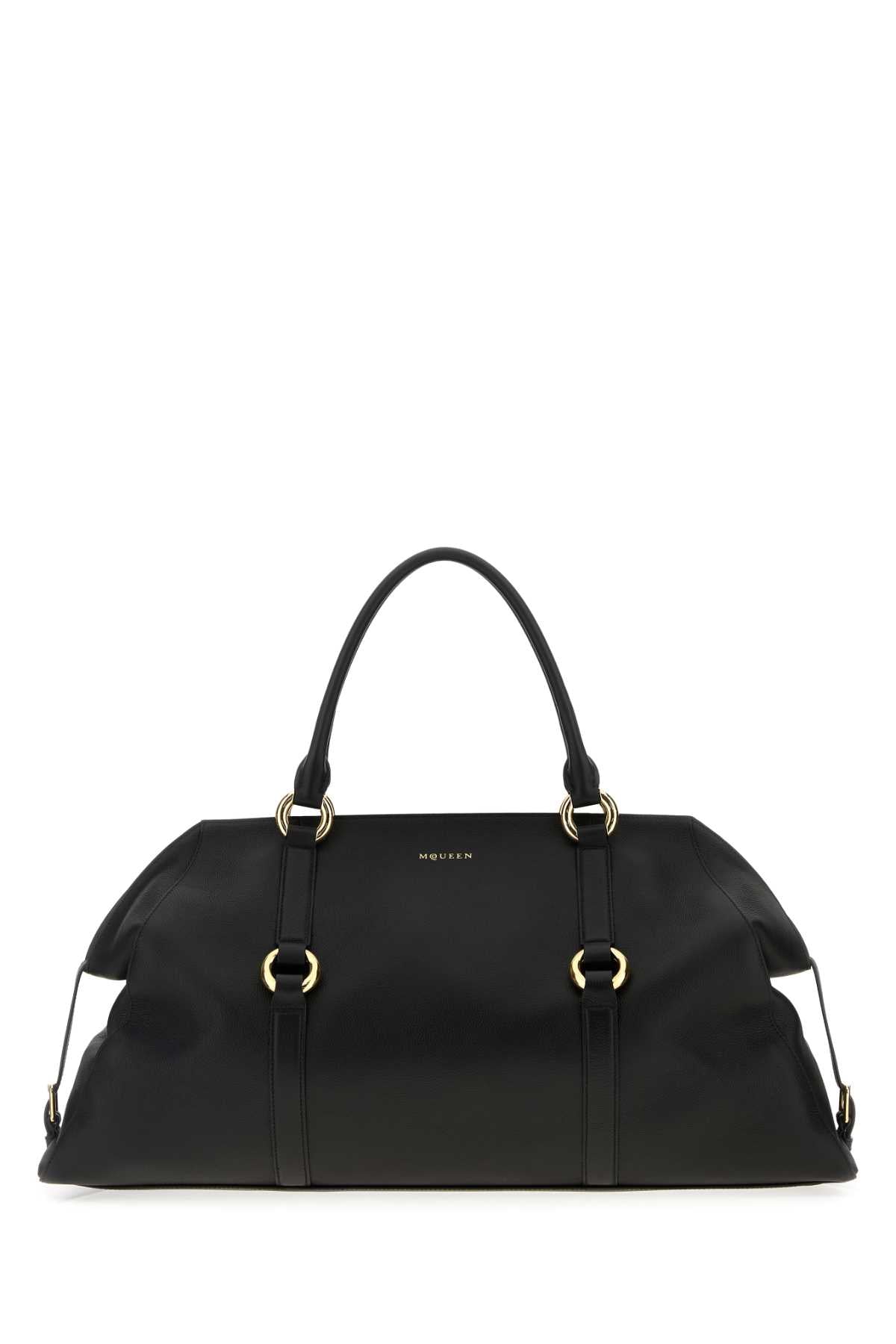 Alexander McQueen Maxi Top Handle Bag — Black