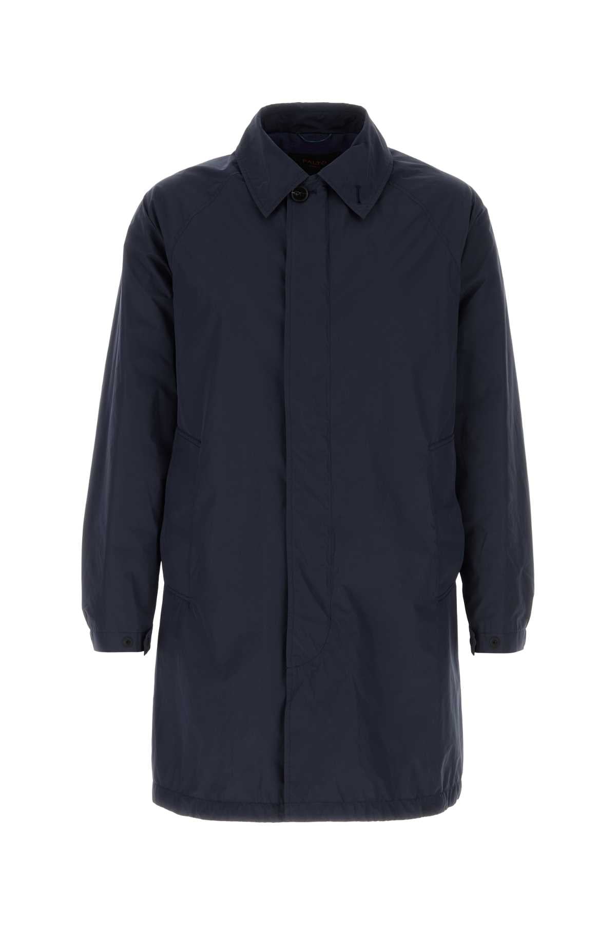 Palto' Silk Coat — Navy
