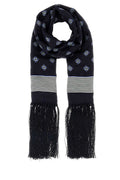 Bode Diamond Scarf — Navy