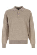 Brioni Cashmere Silk Blend Polo — Beige
