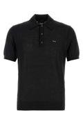 Prada Virgin Wool Polo Shirt — Black