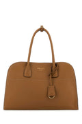 Prada Vitello Leather Shoulder Bag — Brown