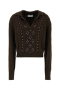 Des Phemmes Polo Sweater — Brown