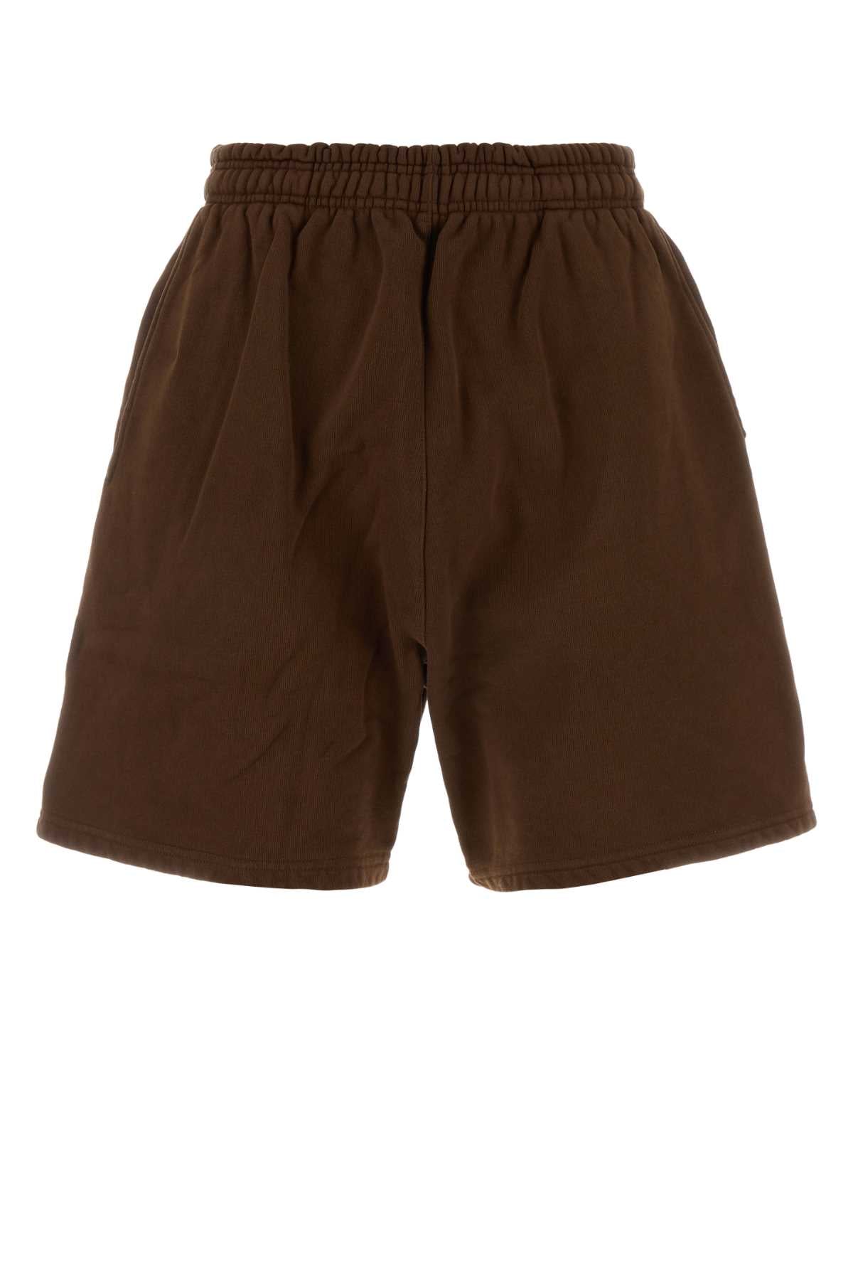Entire Studios Sweatshort Bermuda Shorts — Brown