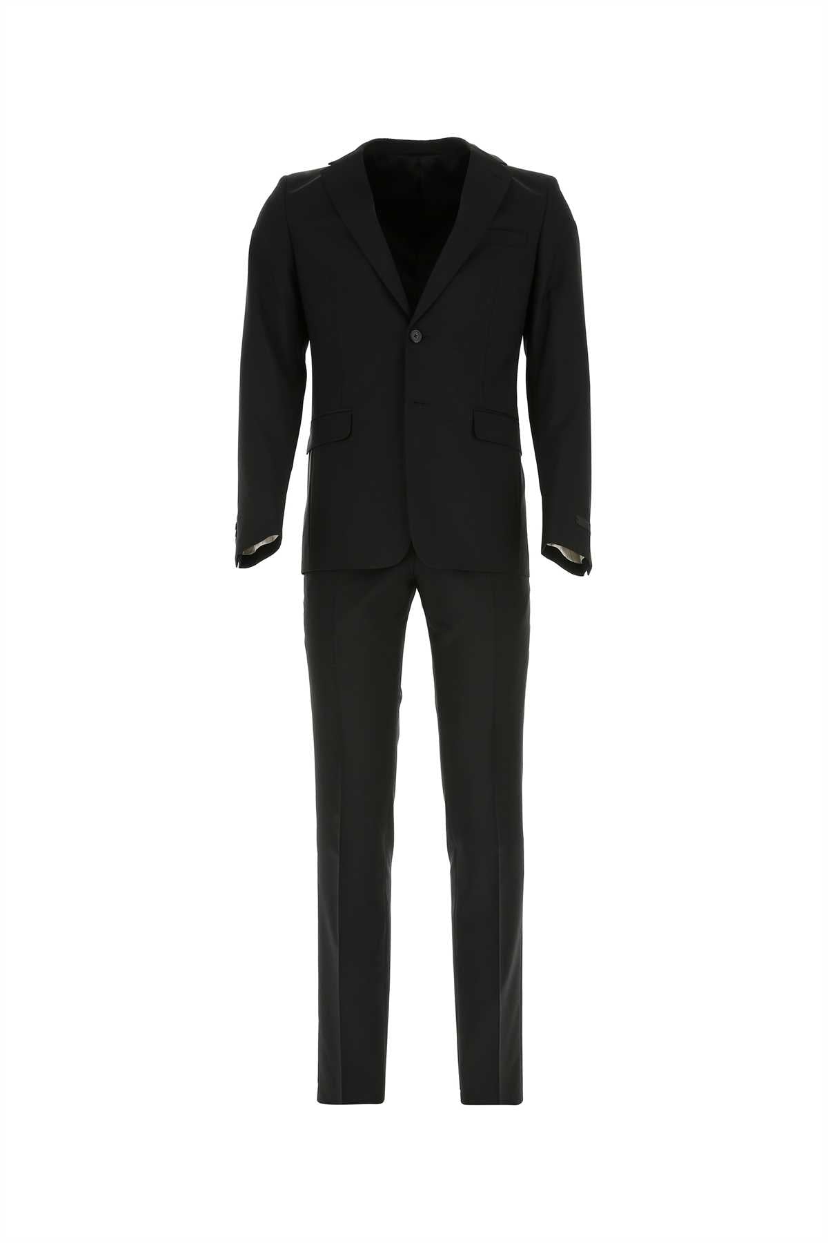 Prada Wool-Blend Suit — Black