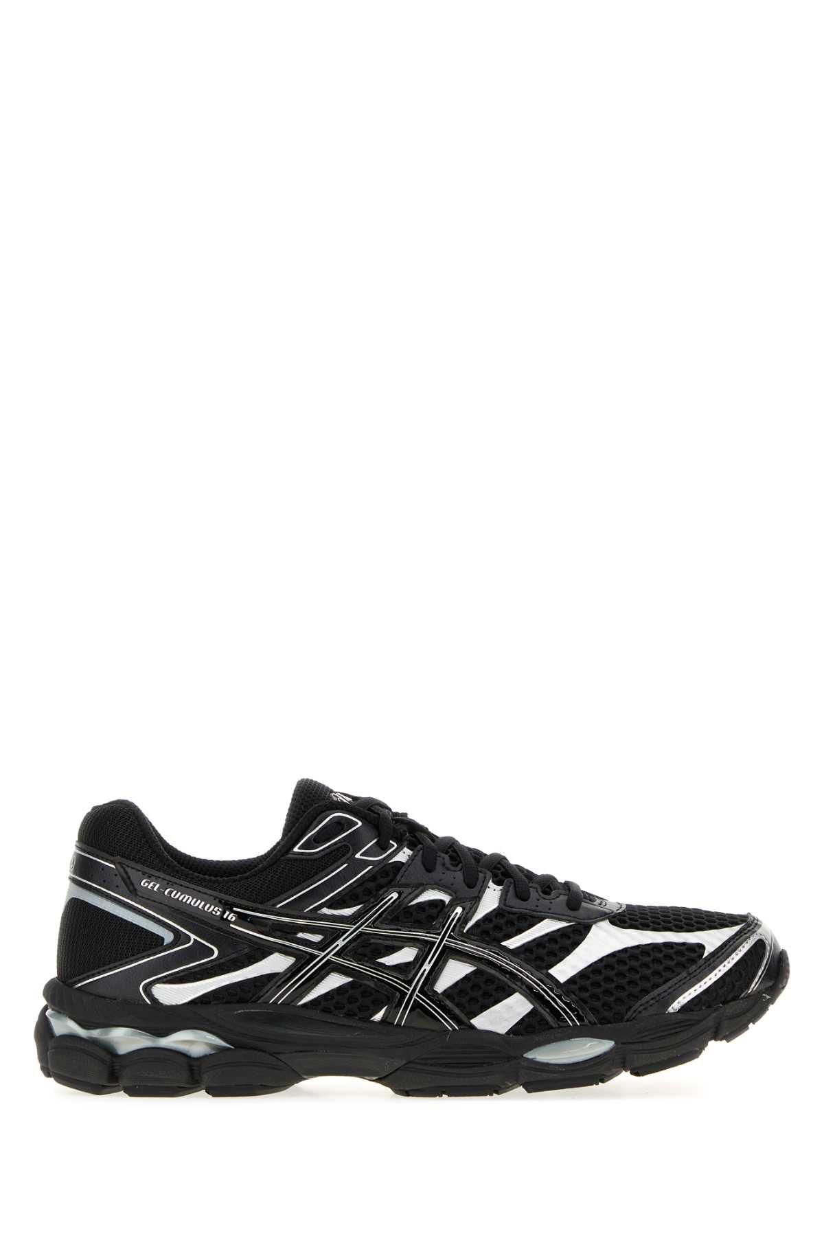 Asics Cushioned Running Design Sneakers — Black