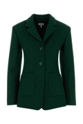 Loewe Wool Blend Blazer — Green