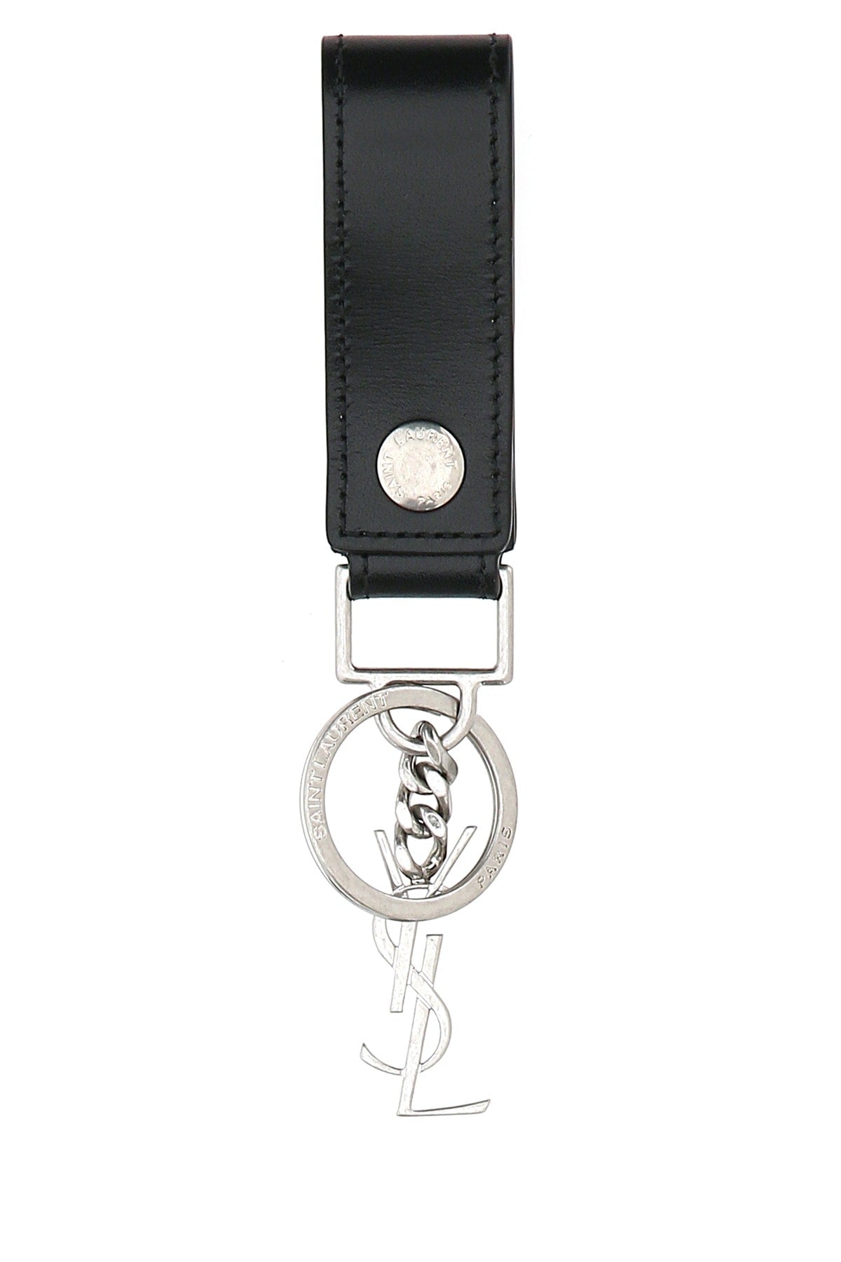 Saint Laurent Mono Key Case — Black
