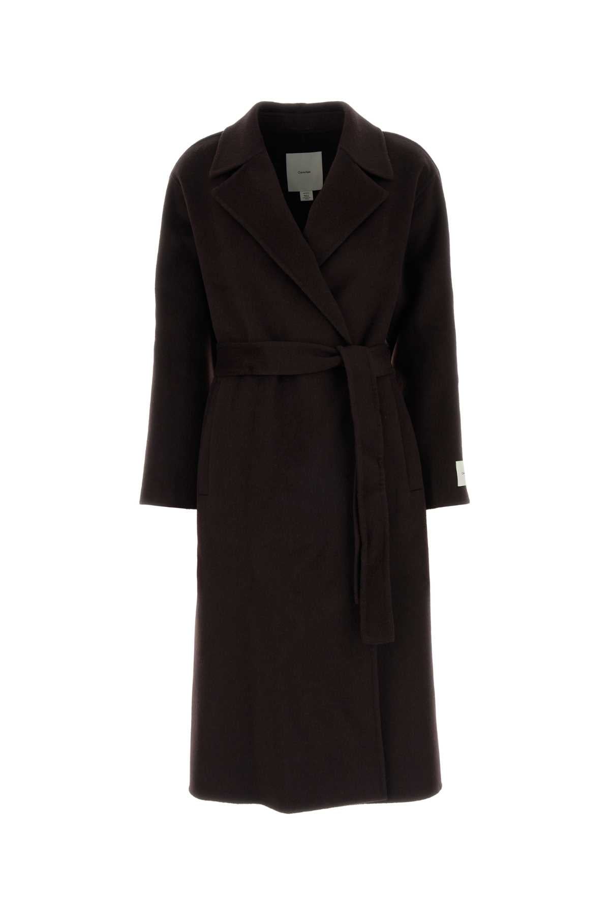 Calvin Klein Wool Coat — Brown