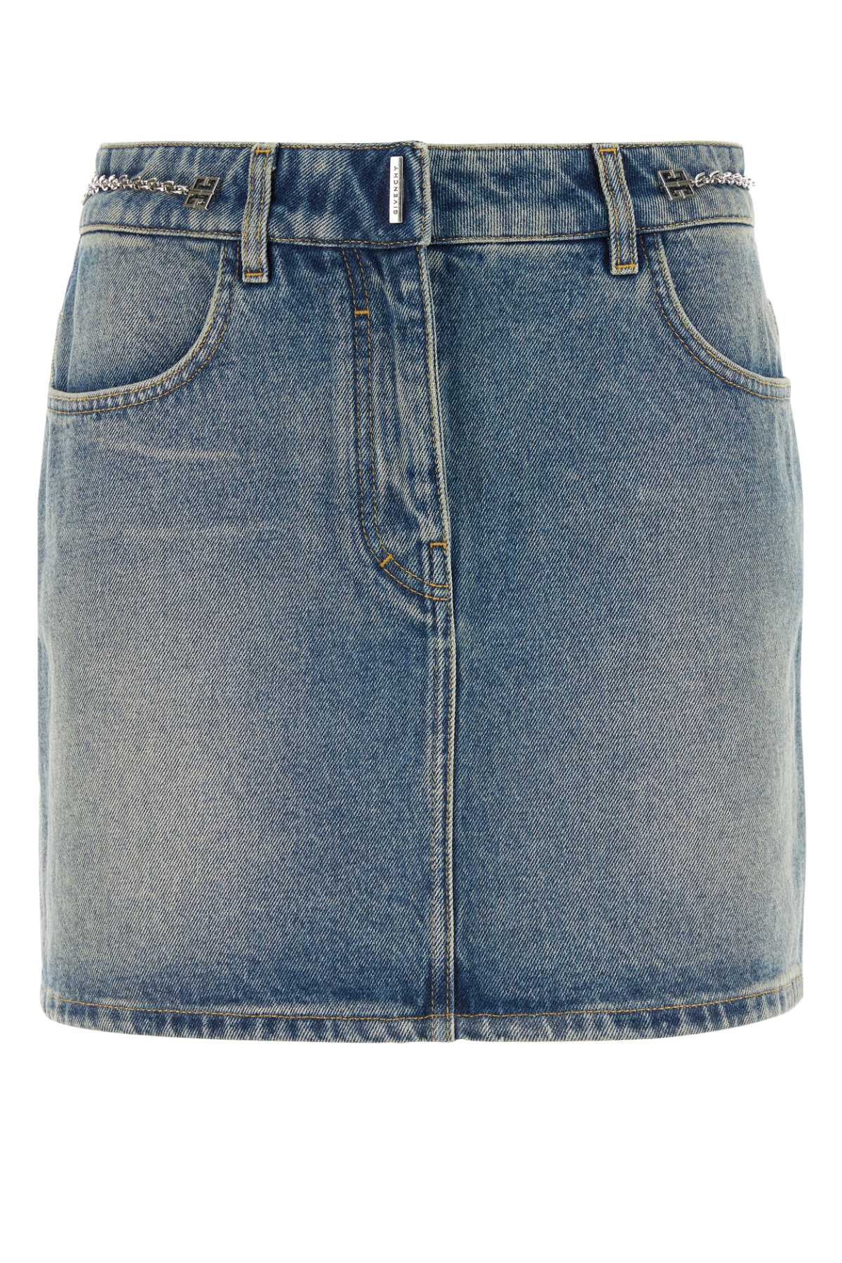 Givenchy Gonne Denim Minifalda — Azul