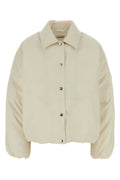Jil Sander Quilted Down Down Jacket — Beige