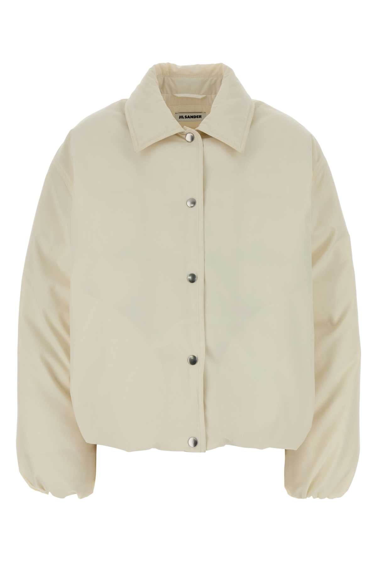 Jil Sander Quilted Down Down Jacket — Beige