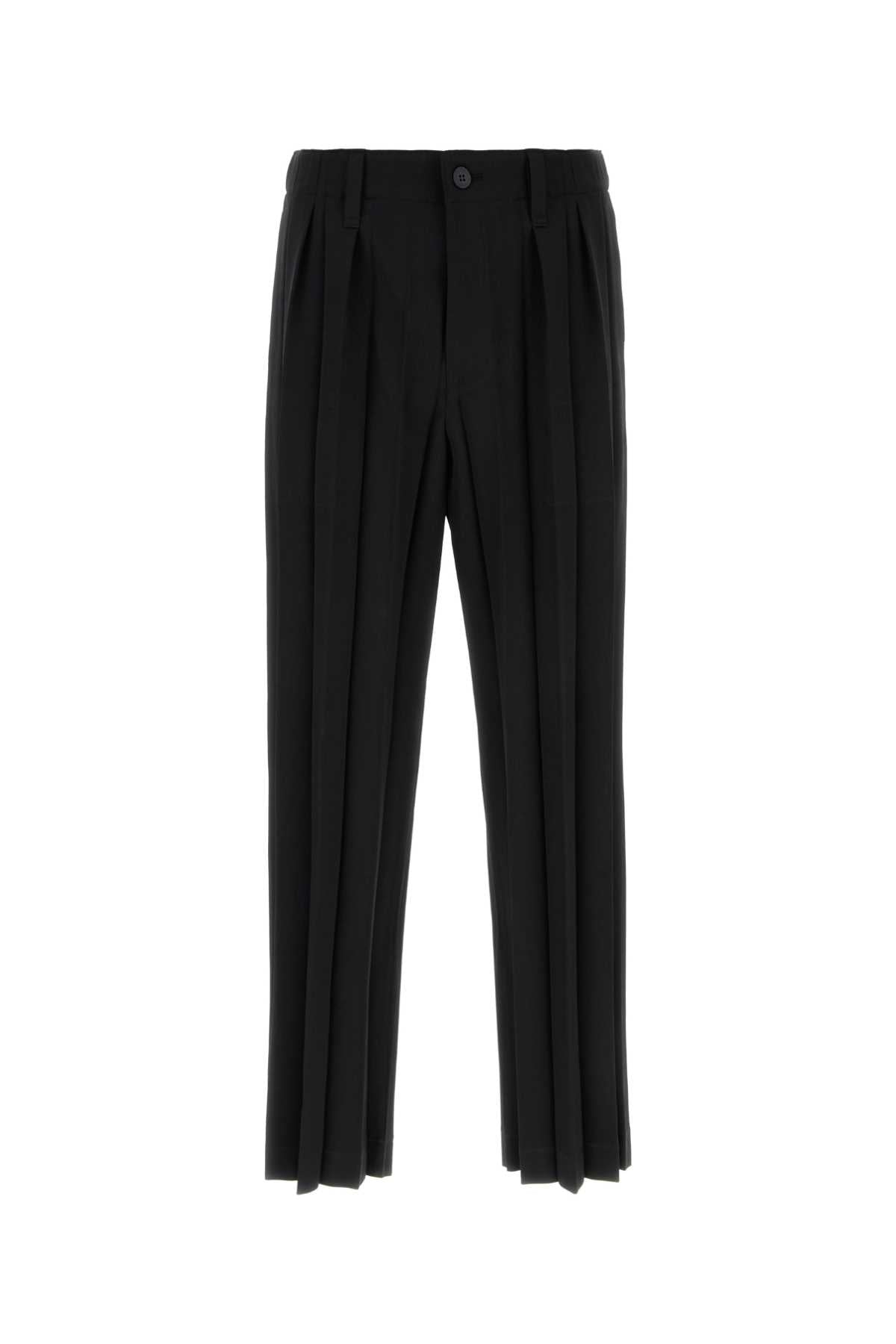 Homme Plisse' Issey Miyake Ensemble Trousers — Black
