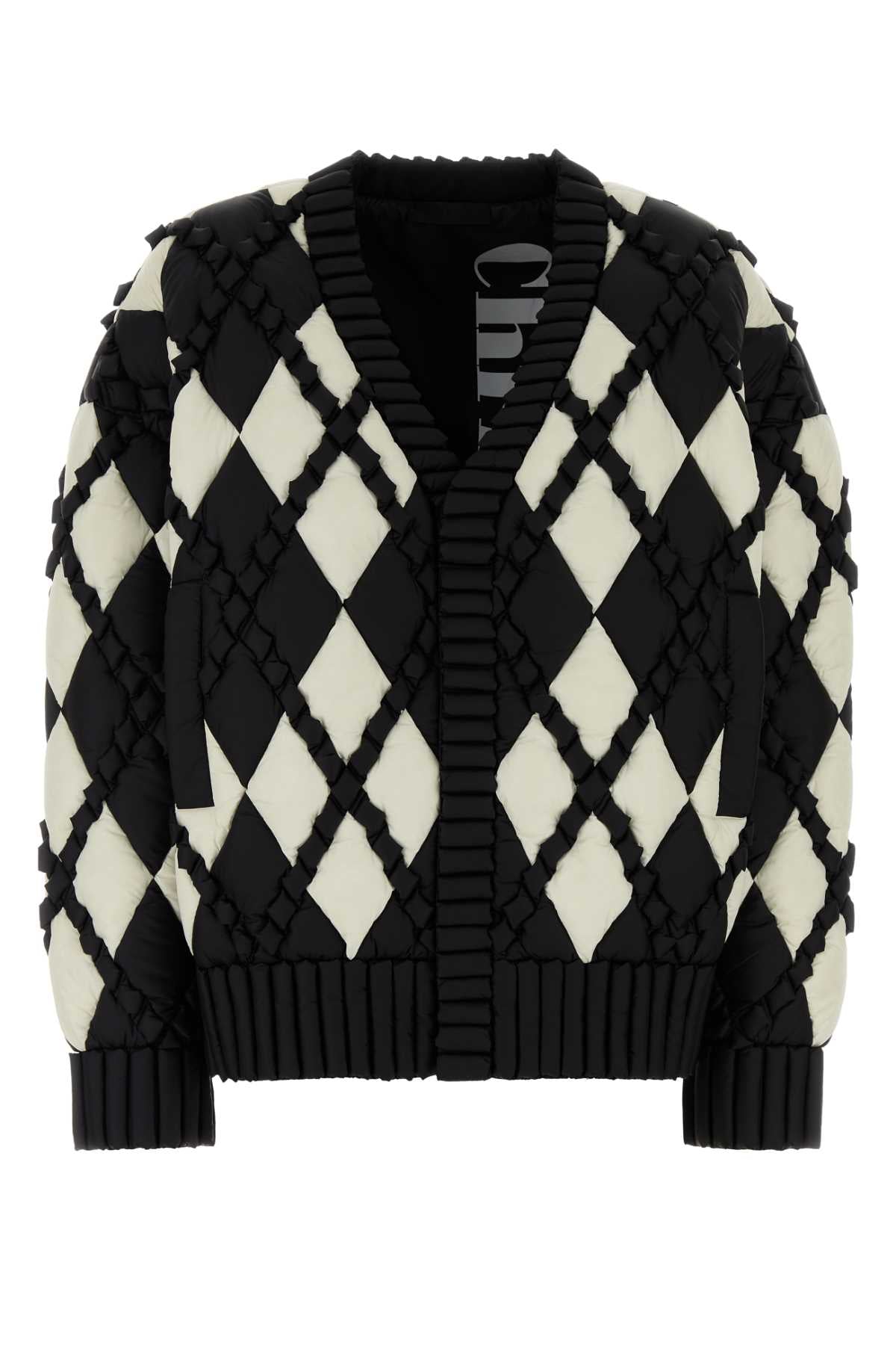 Raxxy Quilted Nylon Down Jacket — Black